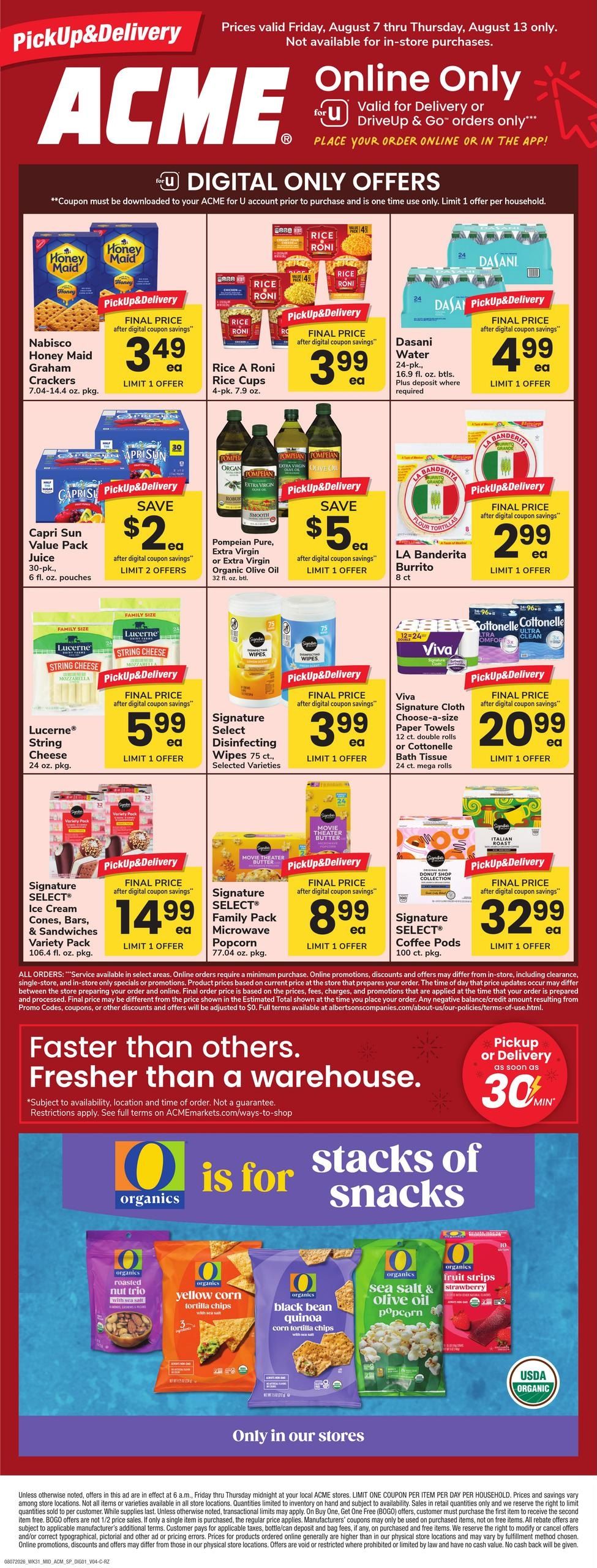 Acme Markets (CT, NJ, NY) Bonus Online Savings Weekly Ad August 7 - 13, 2026