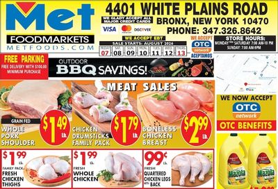 Met Foodmarkets (4401 White Plains Rd, Bronx, NY) Weekly Ad August 7 - 13, 2026