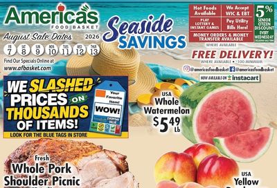 America's Food Basket (Massachusetts) Weekly Ad August 7 - 13, 2026
