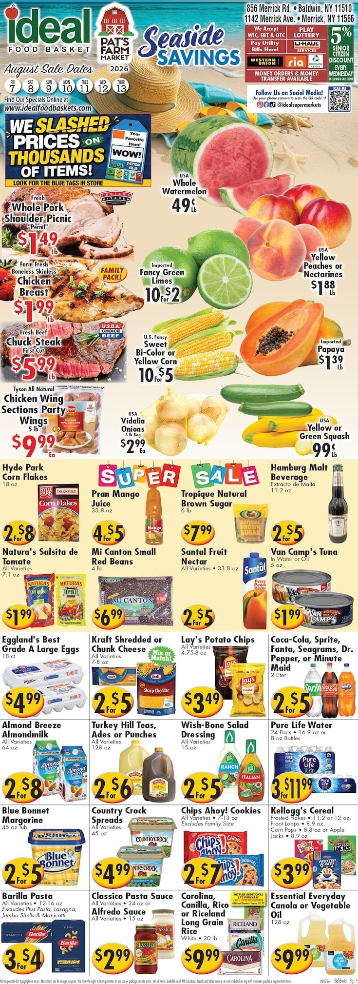 America's Food Basket (Merrick, NY) Weekly Ad August 7 - 13, 2026