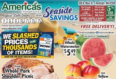 America's Food Basket (Randolph, MA) Weekly Ad August 7 - 13, 2026