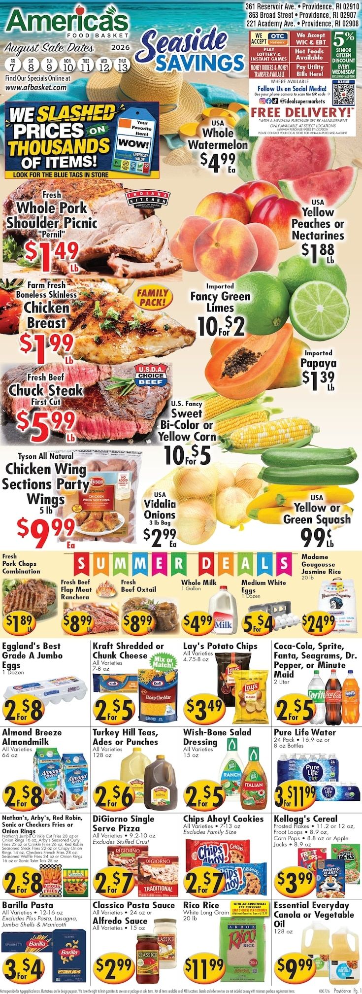 America's Food Basket (Rhode Island) Weekly Ad August 7 - 13, 2026