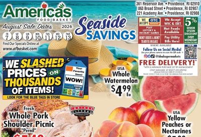 America's Food Basket (Rhode Island) Weekly Ad August 7 - 13, 2026