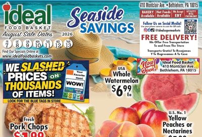 Ideal Food Basket (Bethlehem, PA) Weekly Ad August 7 - 13, 2026