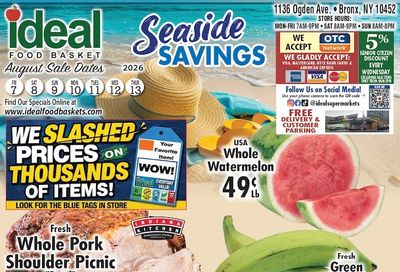 Ideal Food Basket (Bronx, NY) Weekly Ad August 7 - 13, 2026