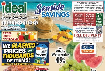 Ideal Food Basket (Corona and Jamaica, NY) Weekly Ad August 7 - 13, 2026