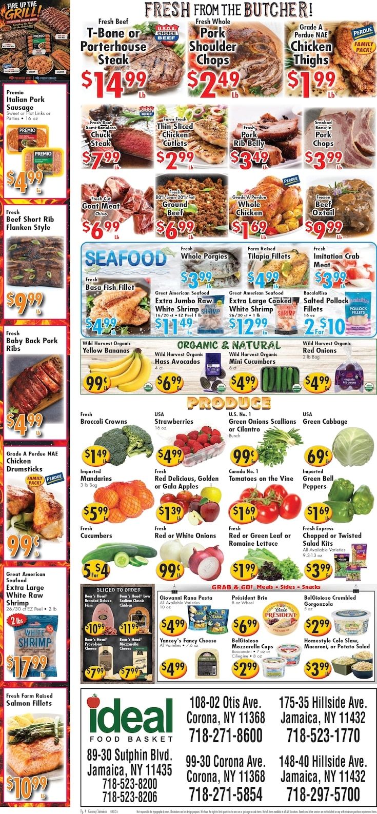 Ideal Food Basket (Corona and Jamaica, NY) Weekly Ad August 7 - 13, 2026