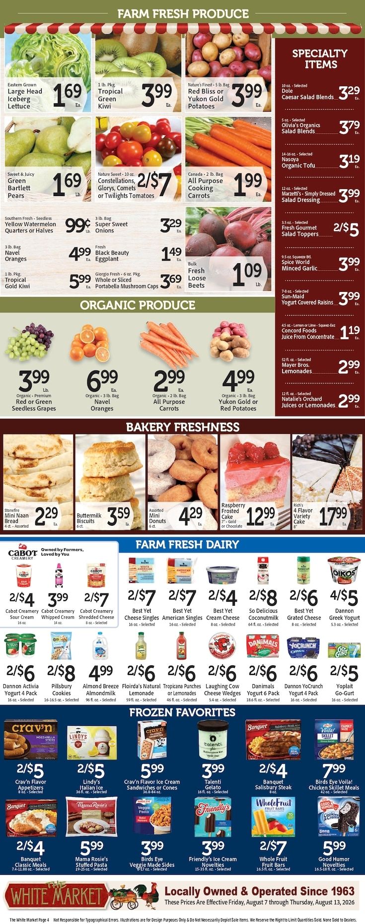 The White Market Weekly Ad August 7 - 13, 2026