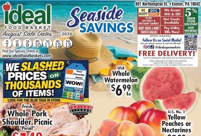 Ideal Food Basket (Easton, PA) Weekly Ad August 7 - 13, 2026