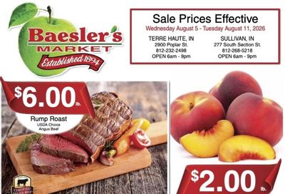 Baesler's Market Weekly Ad August 5 - 11, 2026