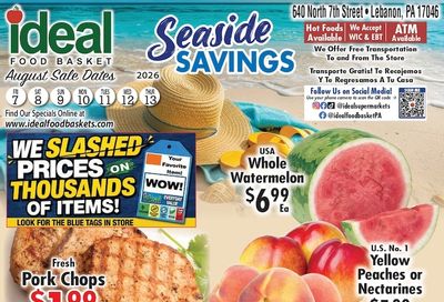 Ideal Food Basket (Lebanon, PA) Weekly Ad August 7 - 13, 2026