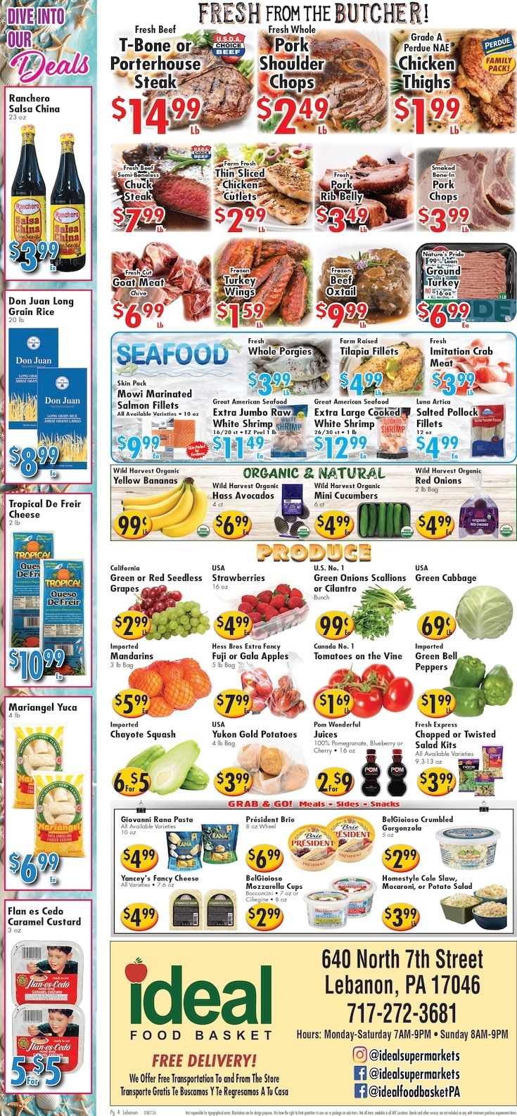Ideal Food Basket (Lebanon, PA) Weekly Ad August 7 - 13, 2026