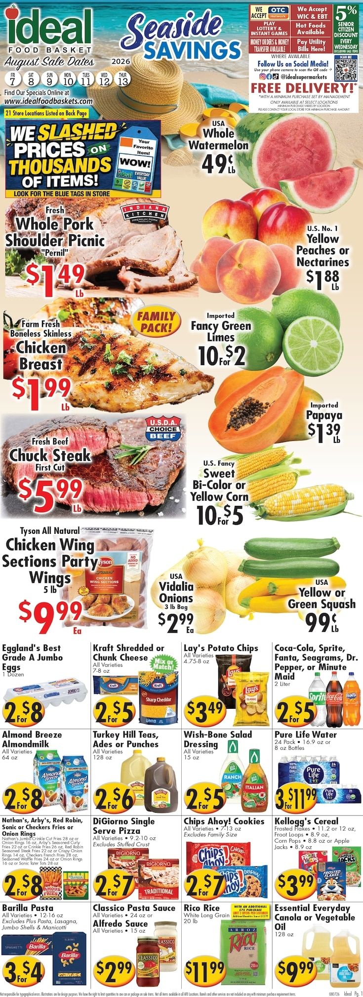 Ideal Food Basket (New Jersey, New York) Weekly Ad August 7 - 13, 2026