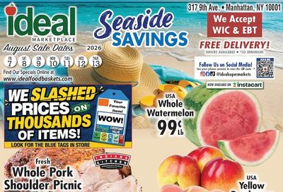 Ideal Food Basket (New York, NY) Weekly Ad August 7 - 13, 2026