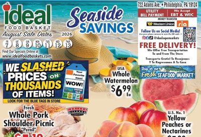 Ideal Food Basket (Philadelphia, PA) Weekly Ad August 7 - 13, 2026