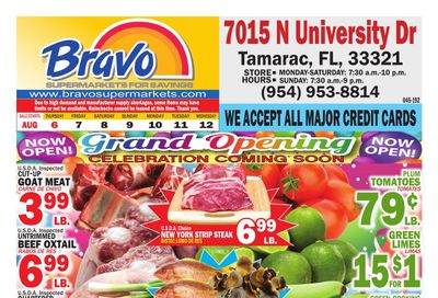 Bravo Supermarket (Coral Springs Area, FL) Bravo Florida Weekly Weekly Ad August 6 - 12, 2026