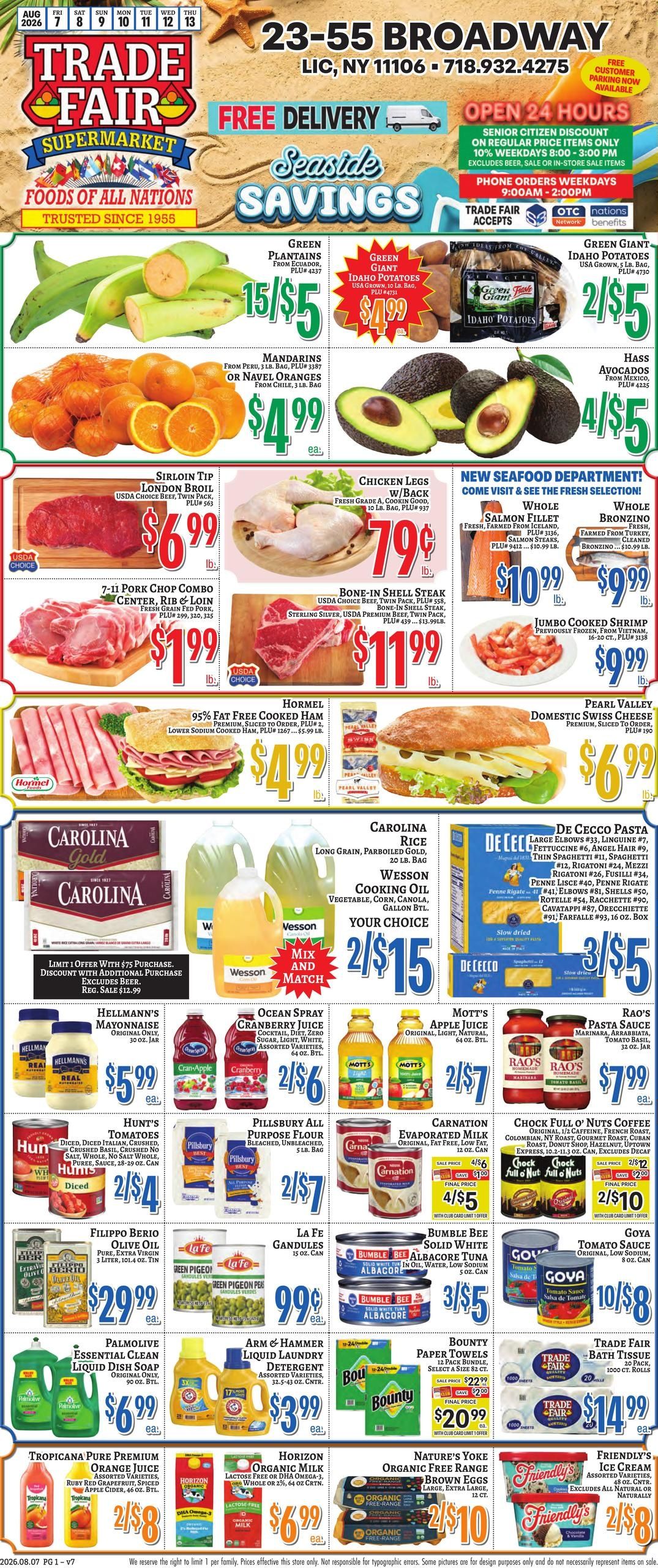 Trade Fair Supermarket Weekly Ad August 7 - 13, 2026