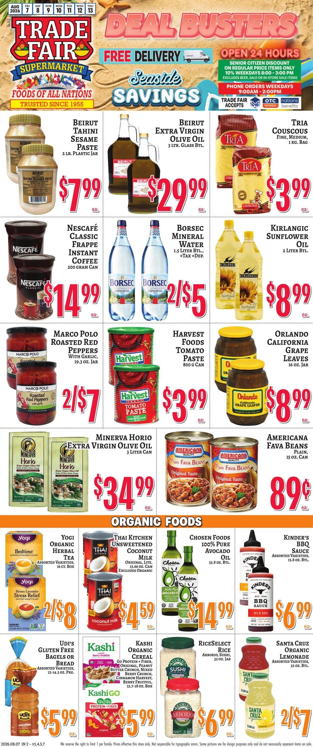 Trade Fair Supermarket Weekly Ad August 7 - 13, 2026