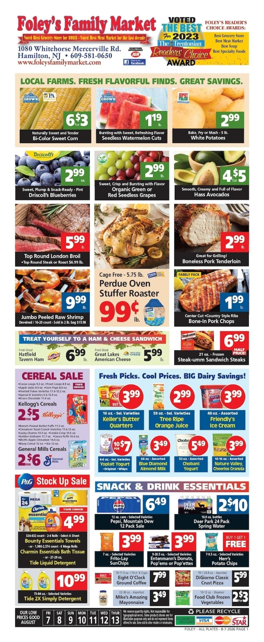 Foley's Family Market IGA Weekly Ad August 7 - 13, 2026