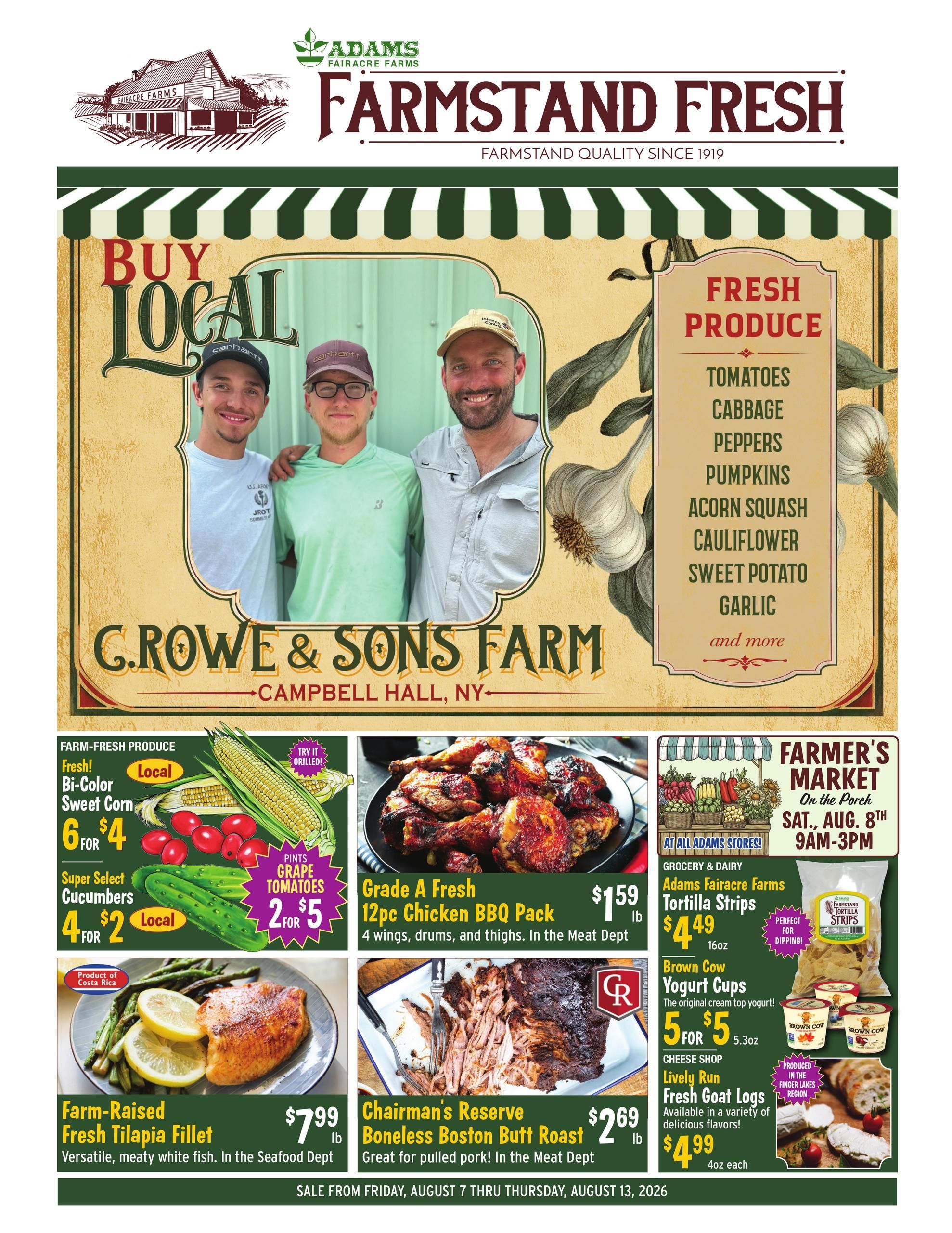 Adams Fairacre Farms Weekly Ad August 7 - 13, 2026