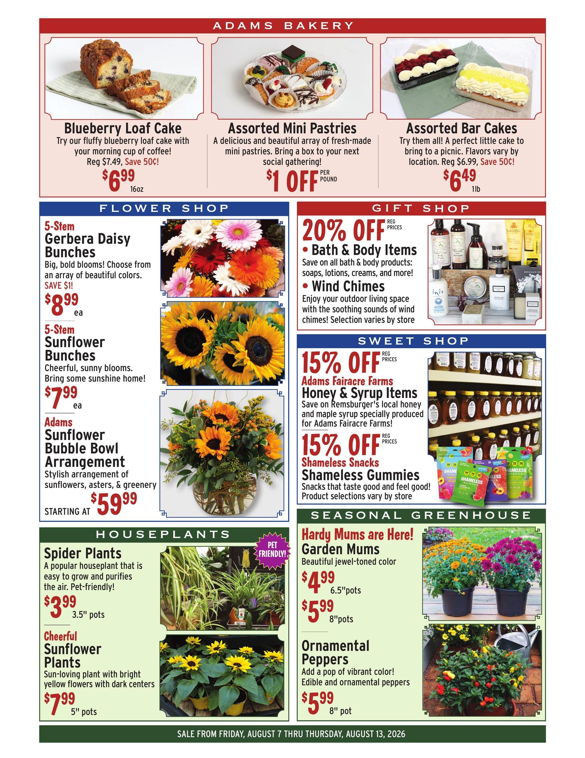 Adams Fairacre Farms Weekly Ad August 7 - 13, 2026