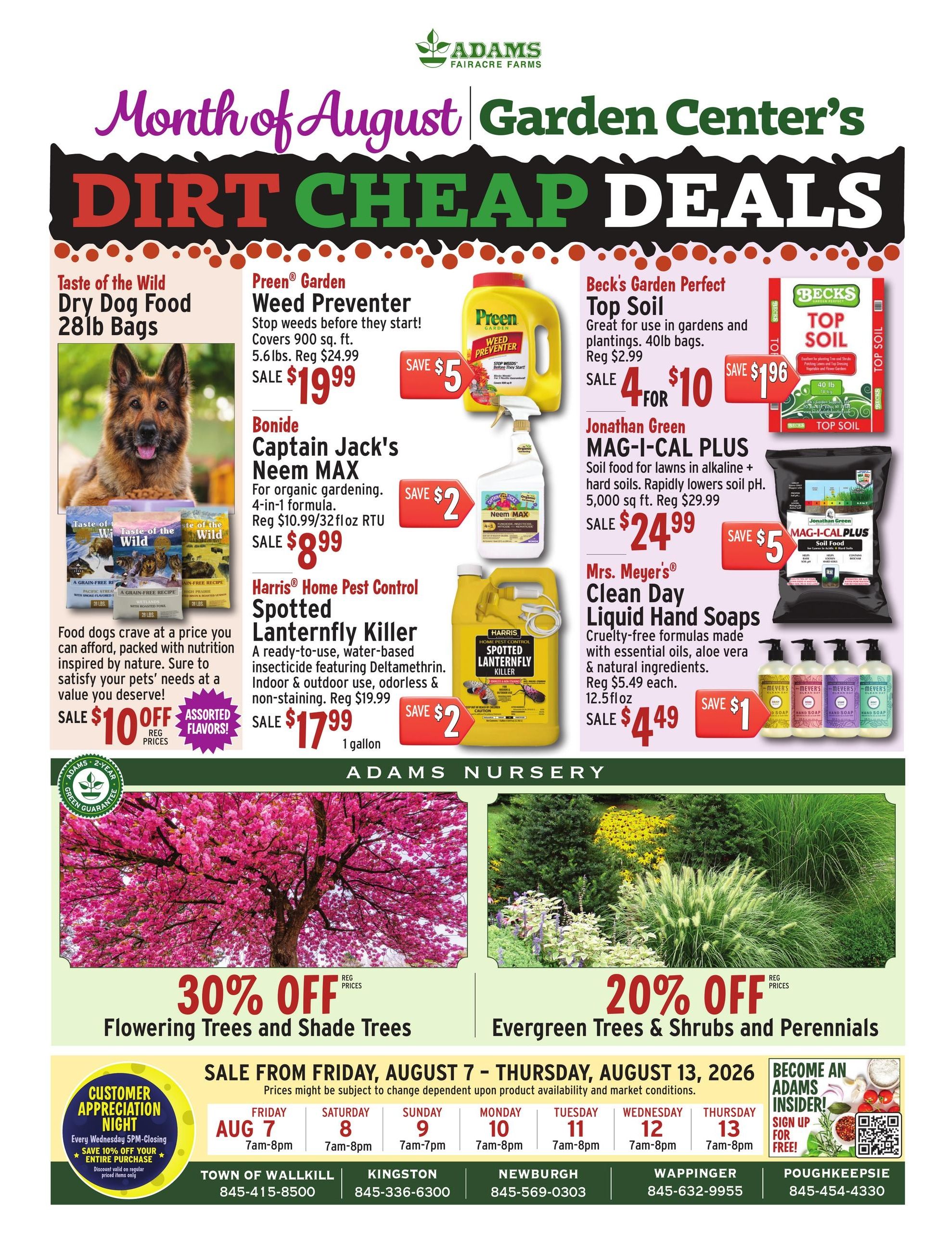 Adams Fairacre Farms Weekly Ad August 7 - 13, 2026