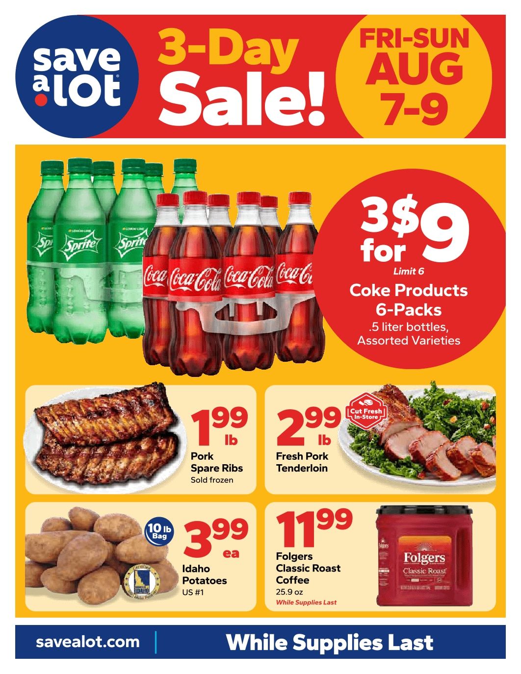 Save a Lot Food Stores (Jasper, AL) Weekly Ad August 7 - 9, 2026