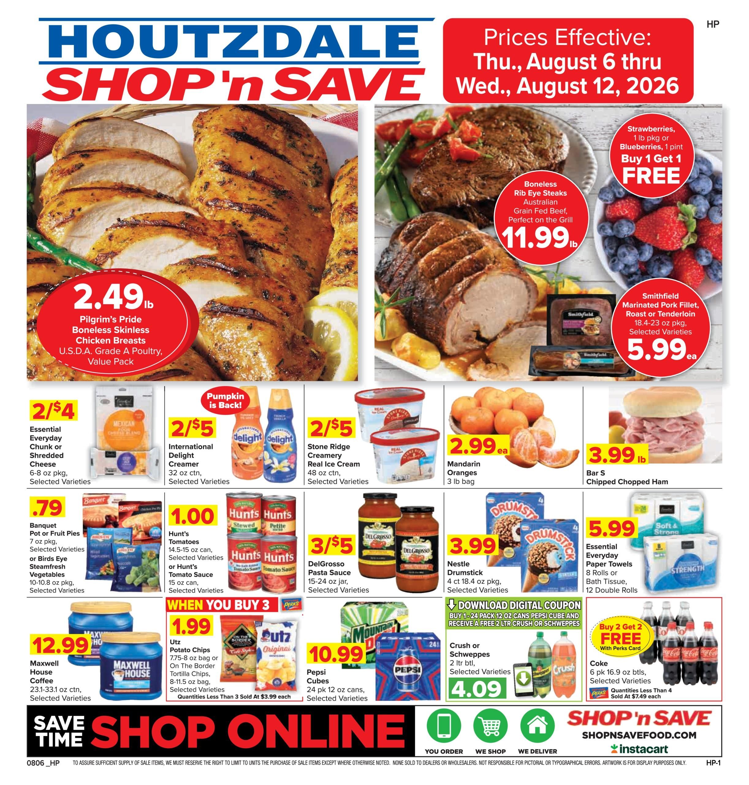 Shop 'n Save (Du Bois Area, PA) Weekly Ad August 6 - 12, 2026