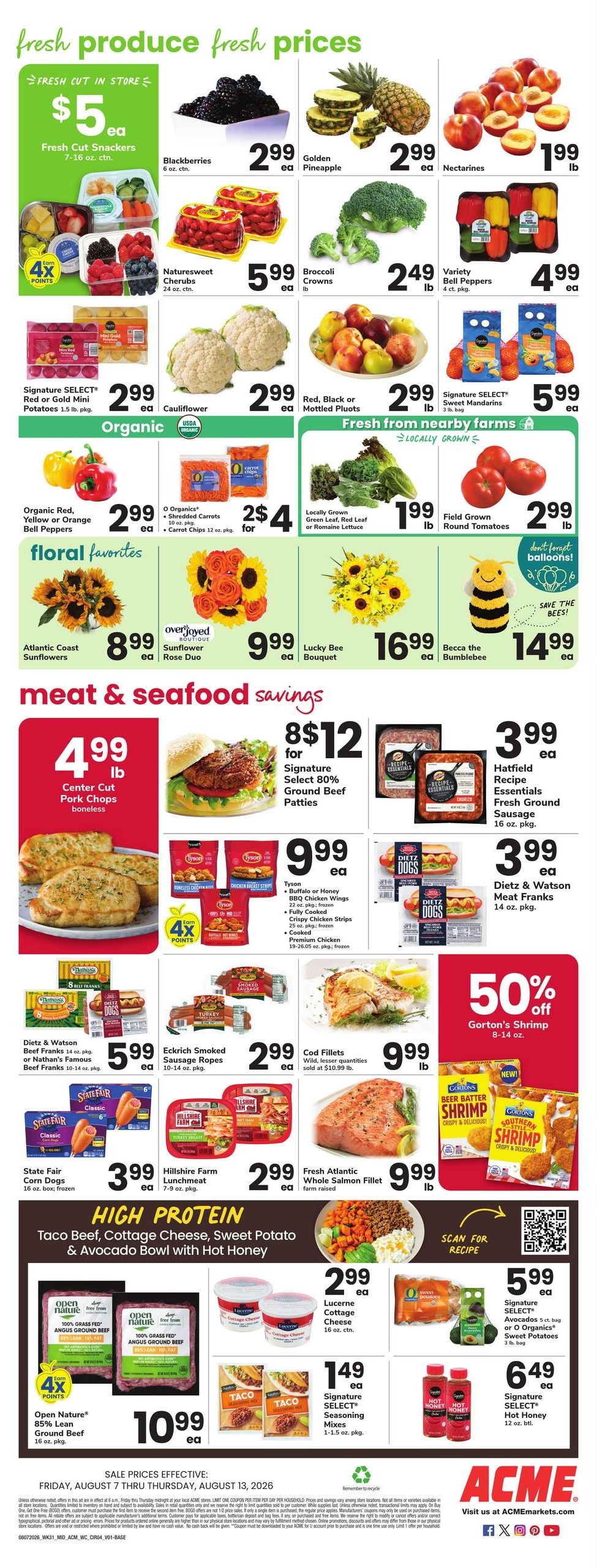 Acme Markets (Hawley–New York Area, NY–PA) Weekly Ad August 7 - 13, 2026