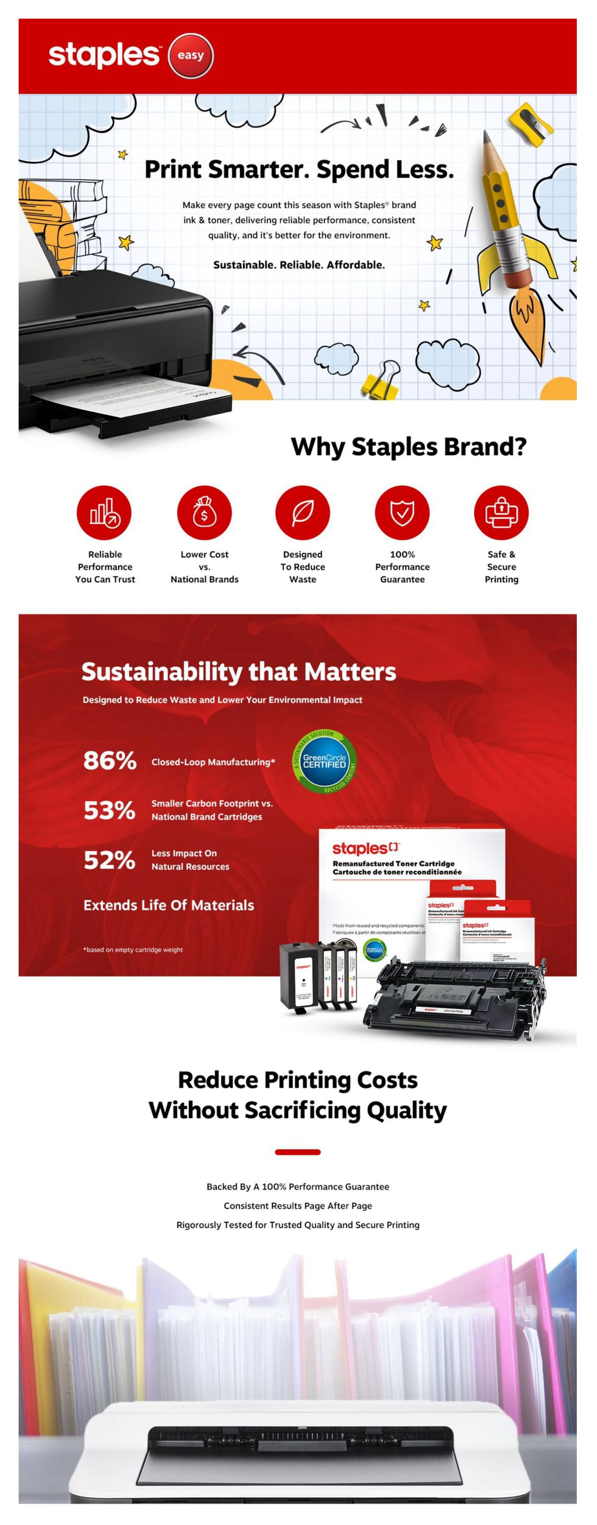 Staples Flyer August 7 to 13