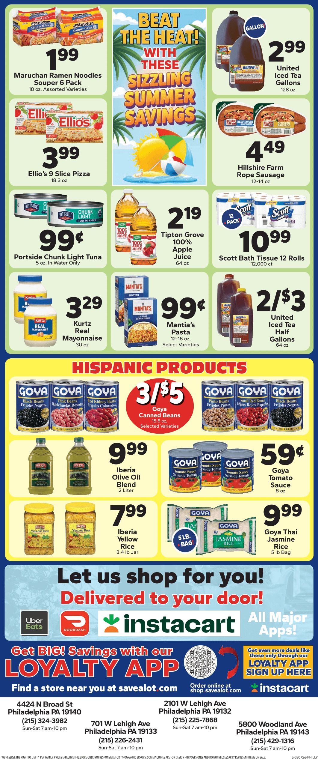 Save a Lot Food Stores Weekly Ad August 7 - 13, 2026