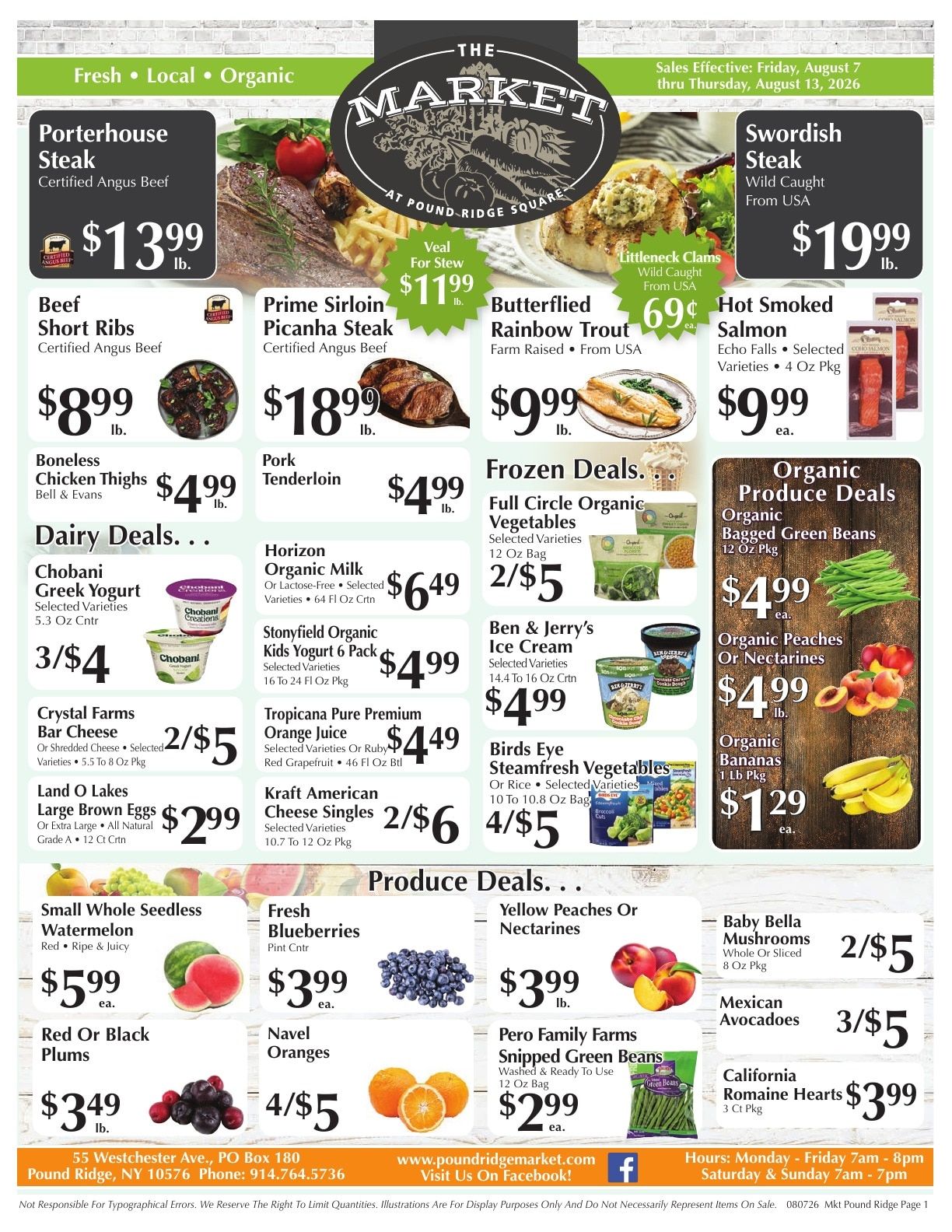 The Market at Pound Ridge Square Weekly Ad August 7 - 13, 2026