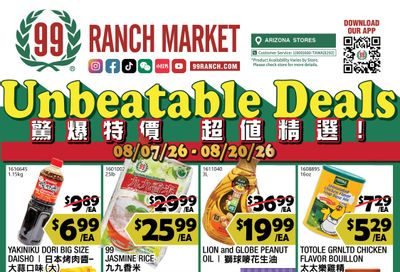 99 Ranch Market (Chandler, AZ) Weekly Ad August 7 - 13, 2026