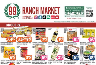 99 Ranch Market (Westwood, CA) Weekly Ad August 7 - 13, 2026