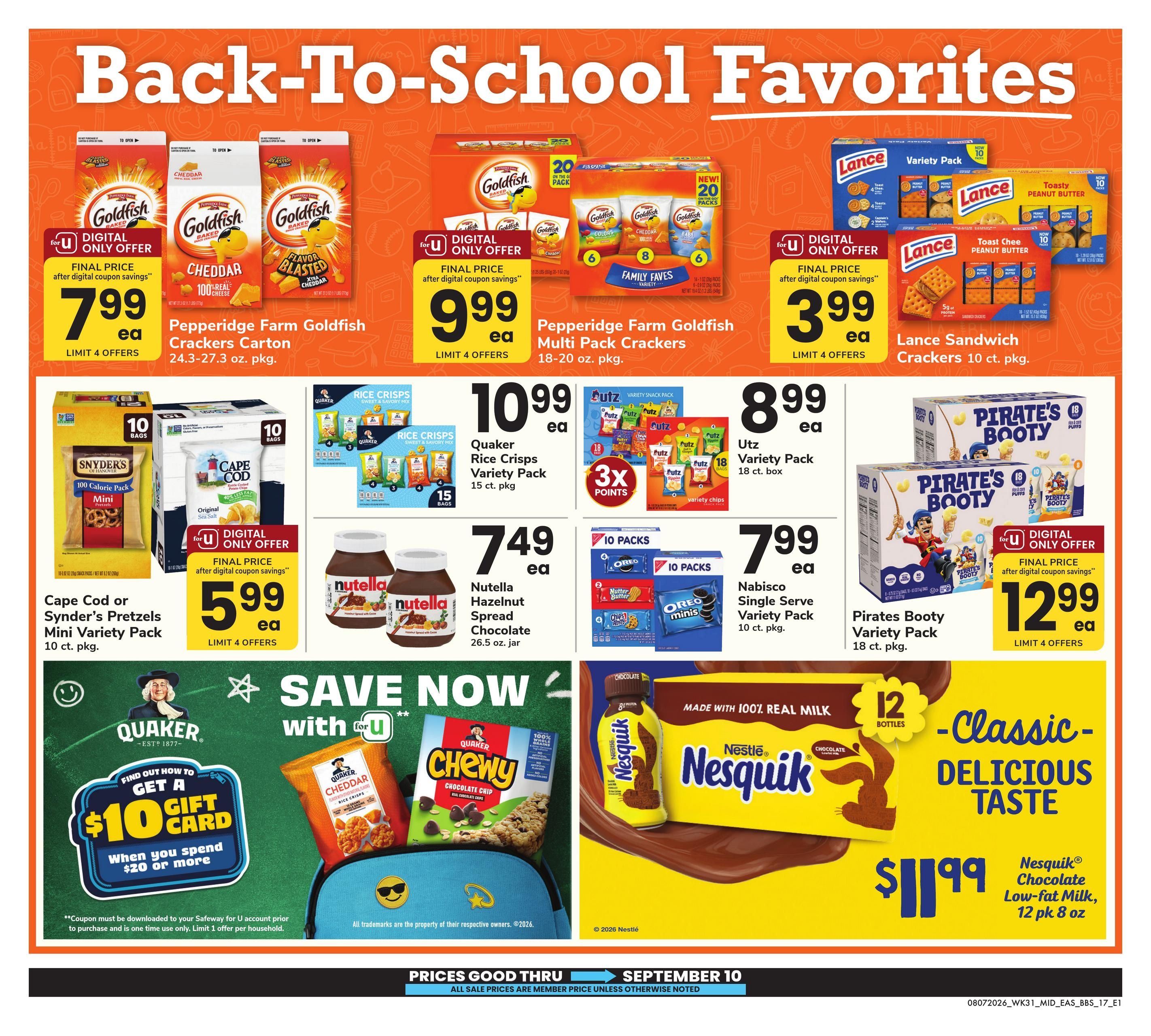 Safeway (VA) Big Book of Savings Weekly Ad August 7 - September 10, 2026