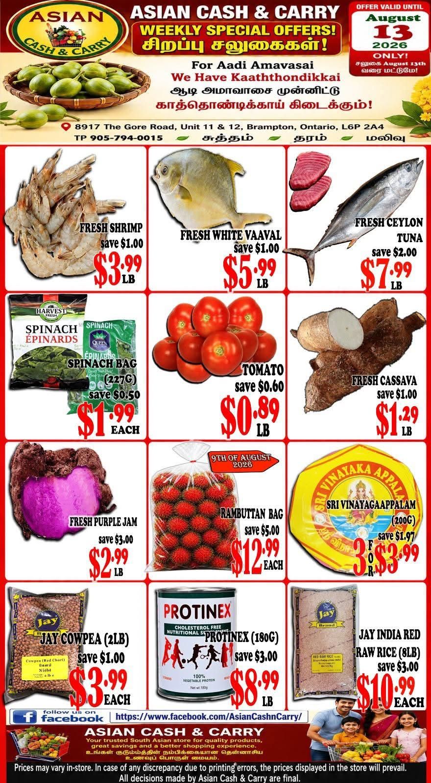 Asian Cash & Carry Flyer August 7 to 13