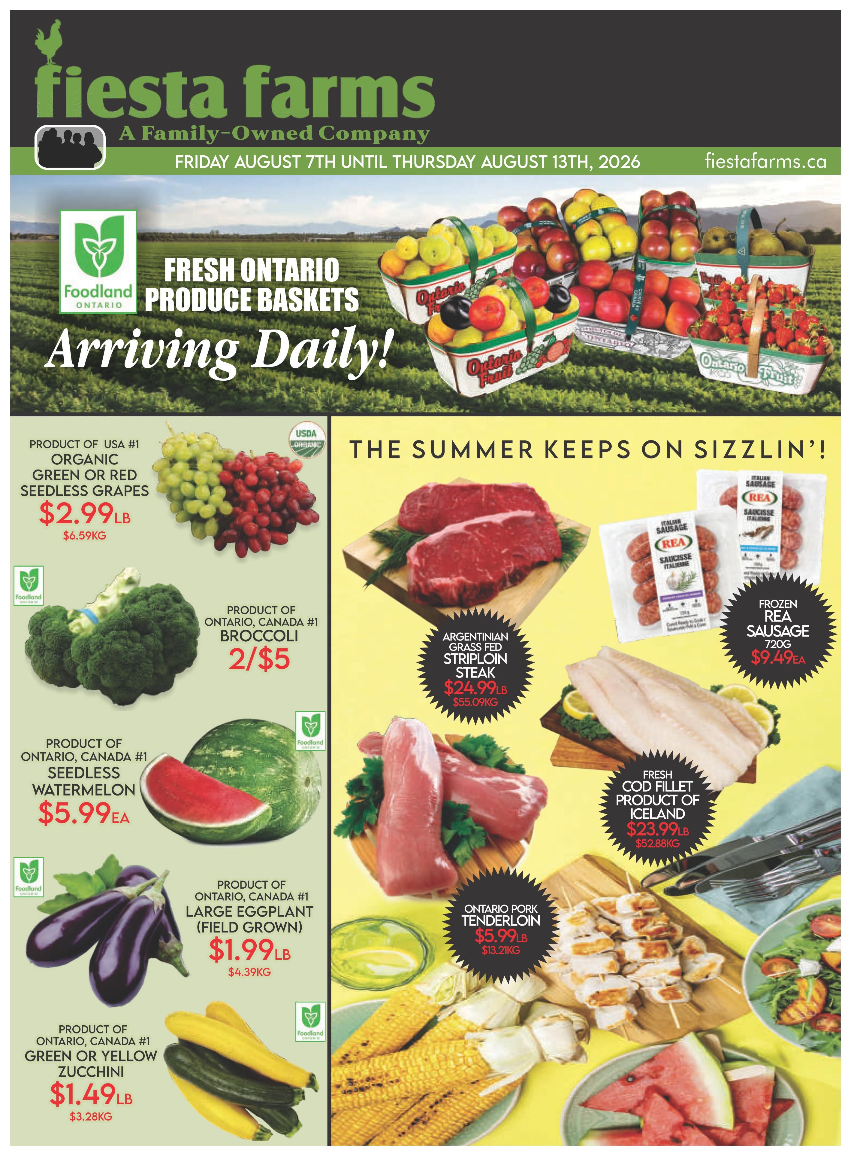 Fiesta Farms Flyer August 7 to 13