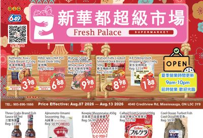 Fresh Palace Supermarket Flyer August 7 to 13