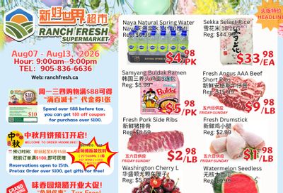 Ranch Fresh Supermarket Flyer August 7 to 13