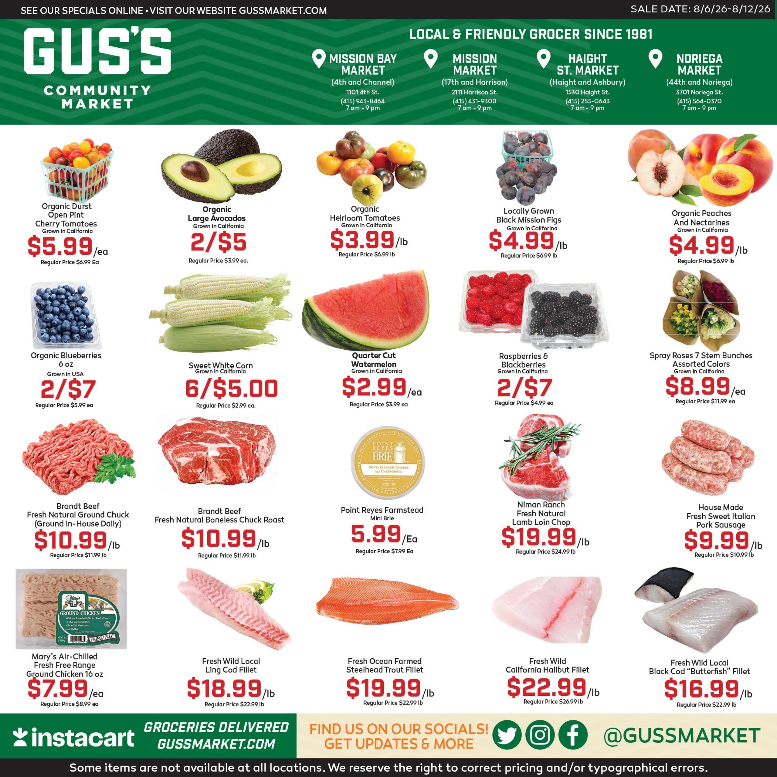 Gus's Market Weekly Ad August 6 - 12, 2026