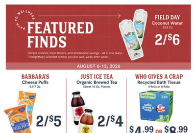 Akin's Natural Foods Weekly Ad August 6 - 12, 2026