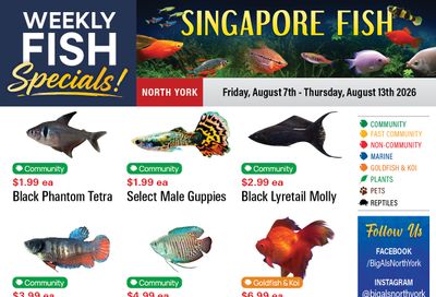 Big Al's (North York) Weekly Specials August 7 to 13