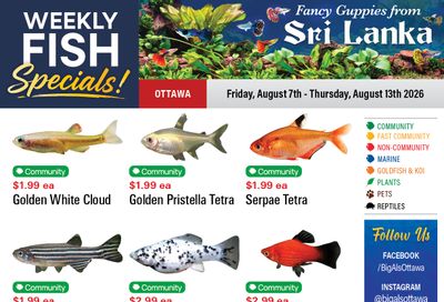Big Al's (Ottawa) Weekly Specials August 7 to 13