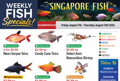 Big Al's (Scarborough) Weekly Specials August 7 to 13