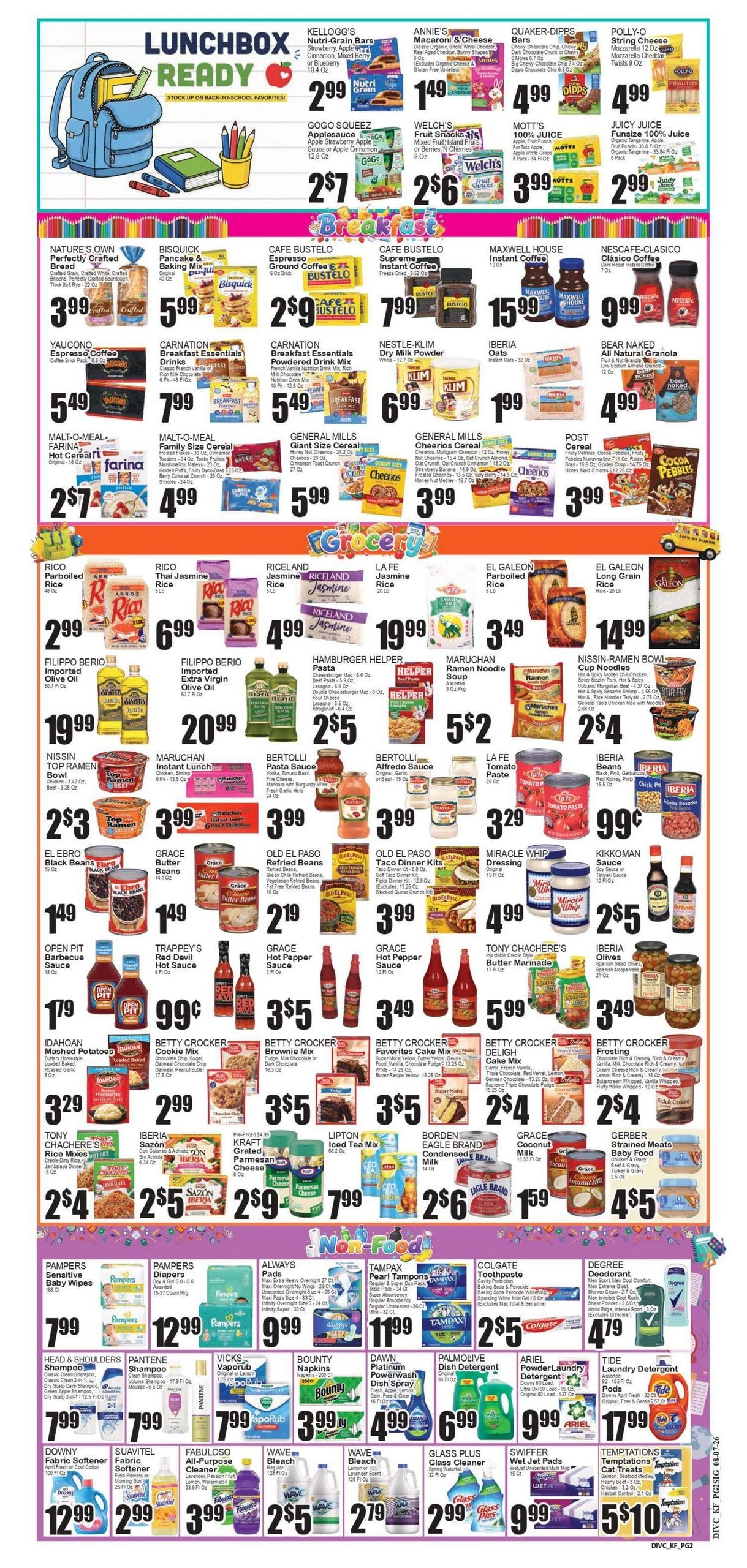 Sabor Tropical Weekly Ad August 7 - 13, 2026