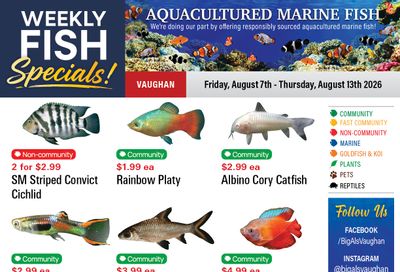 Big Al's (Vaughan) Weekly Specials August 7 to 13