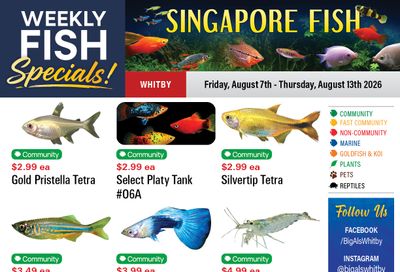 Big Al's (Whitby) Weekly Specials August 7 to 13