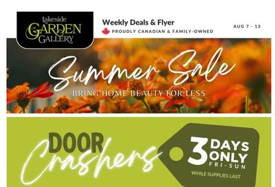 Lakeside Garden Gallery Flyer August 7 to 13
