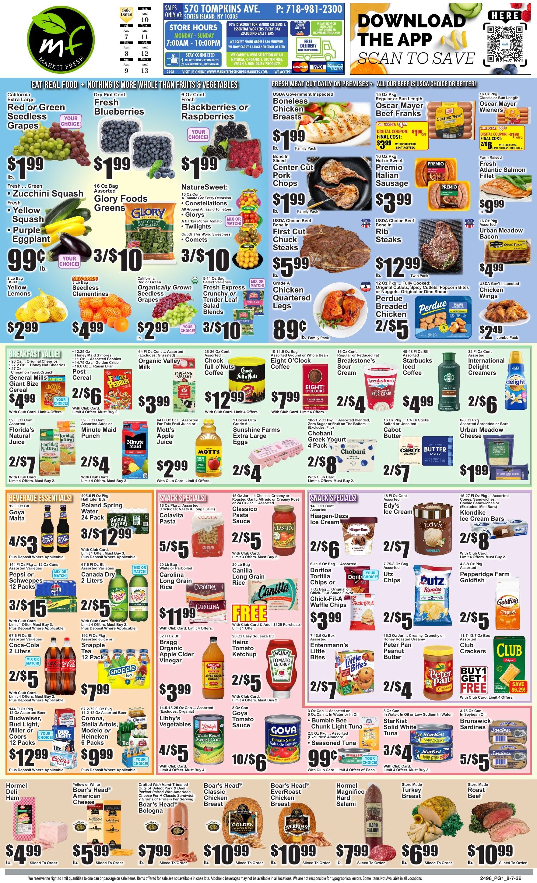 Market Fresh Supermarkets (Staten Island, NY) Weekly Ad August 7 - 13, 2026