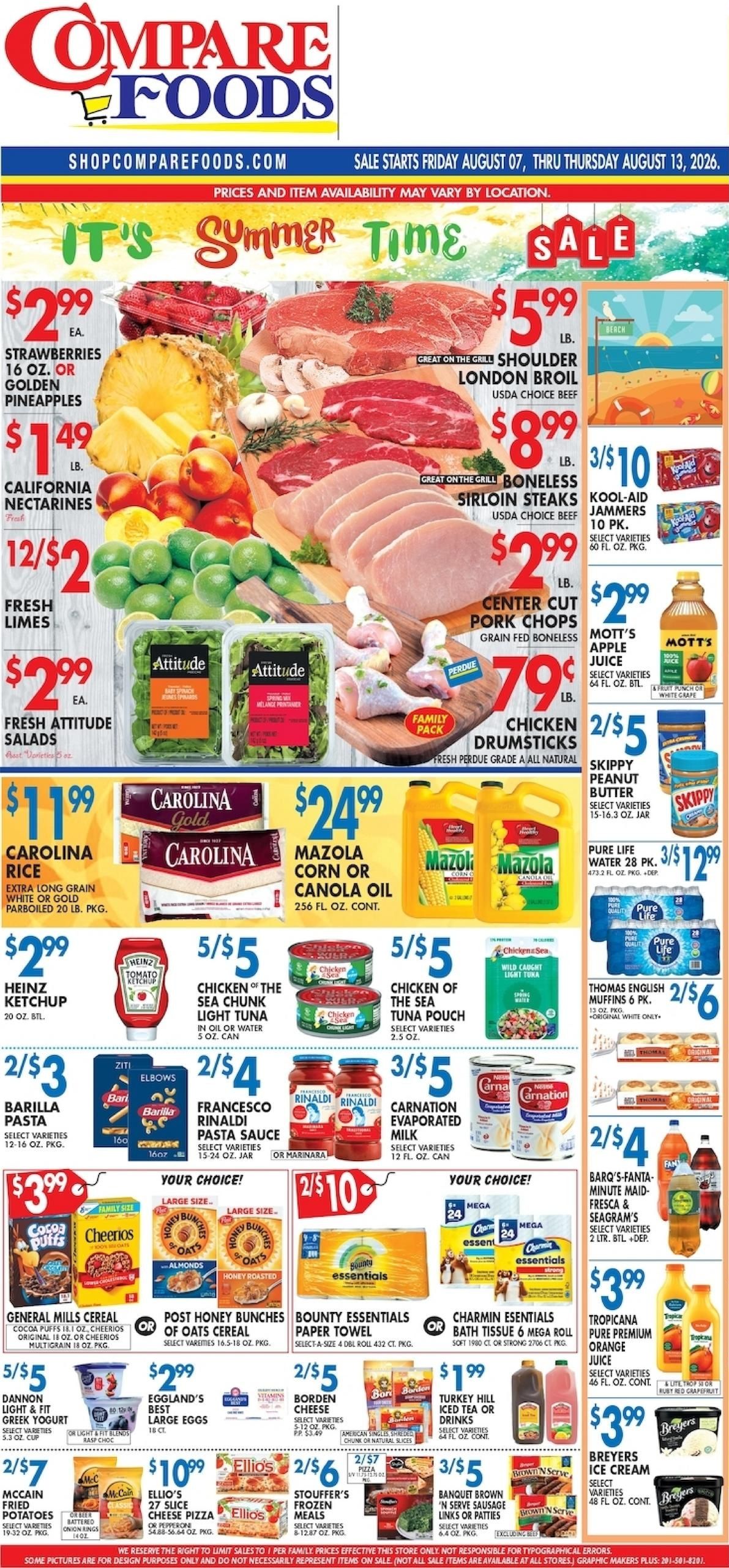 Shop Compare Foods Weekly Ad August 7 - 13, 2026